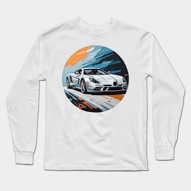 Mercedes SLR McLaren pastel colours design Long Sleeve T-Shirt by Auto-apparel